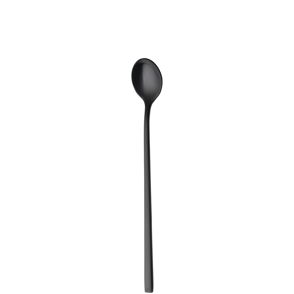 Sola - Longdrinklepel Montreux 18/10 zwart satijn PVD (20,1 cm, 12 stuks)