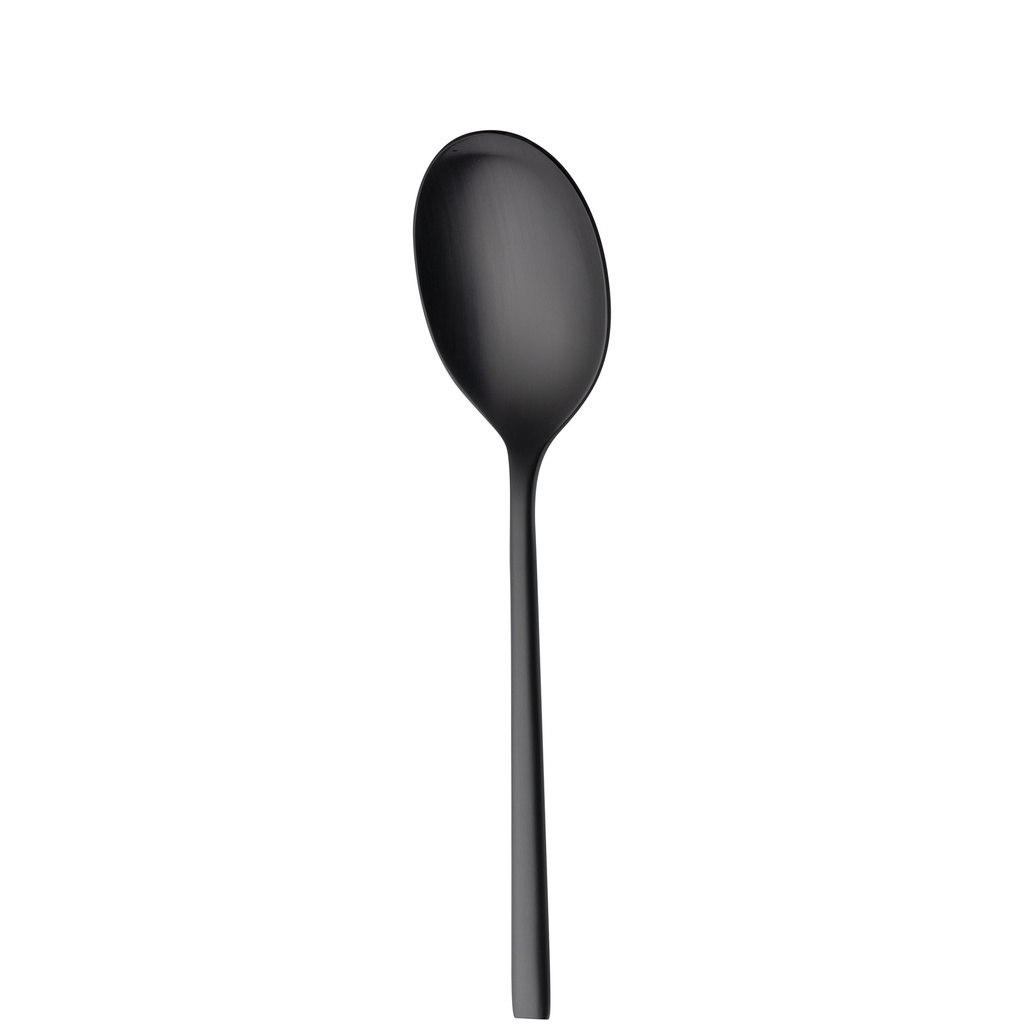 Sola - Serveerlepel Montreux 18/10 zwart satijn PVD (21,5 cm)