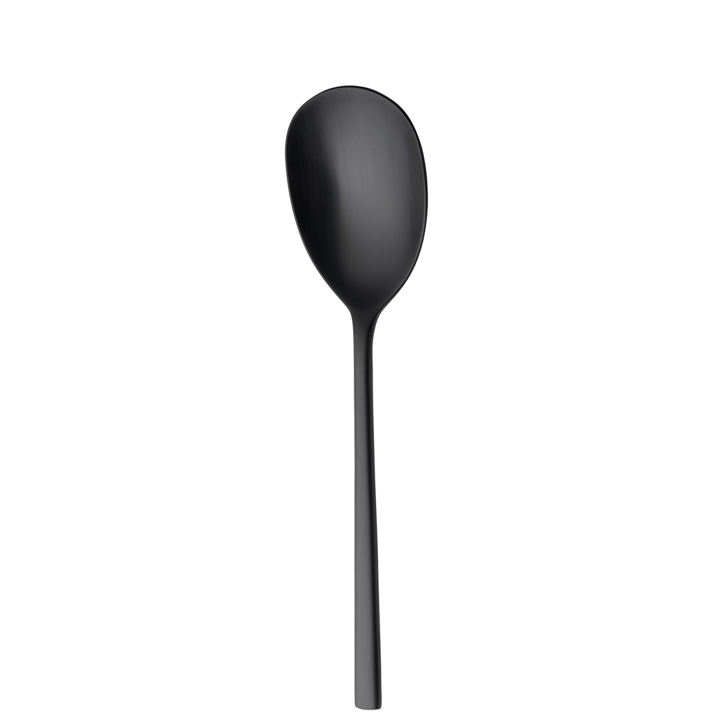 Sola - Saladelepel Montreux 18/10 zwart satijn PVD (21,6 cm)