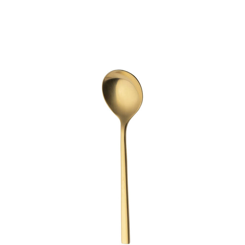 Sola - Bouillonlepel Montreux 18/10 goud satijn PVD (17,8 cm, 12 stuks)