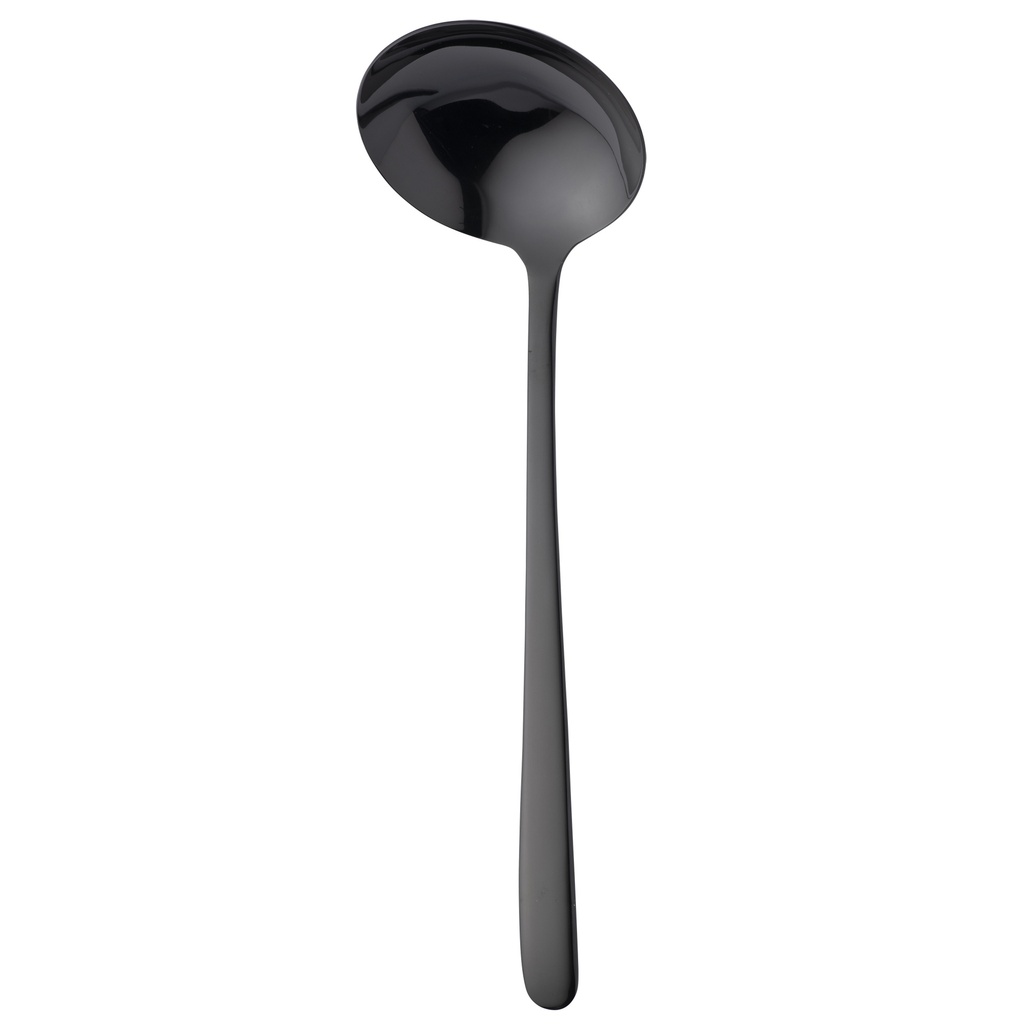 Sola - Soeplepel Ibiza 18/0 zwart PVD (28 cm)