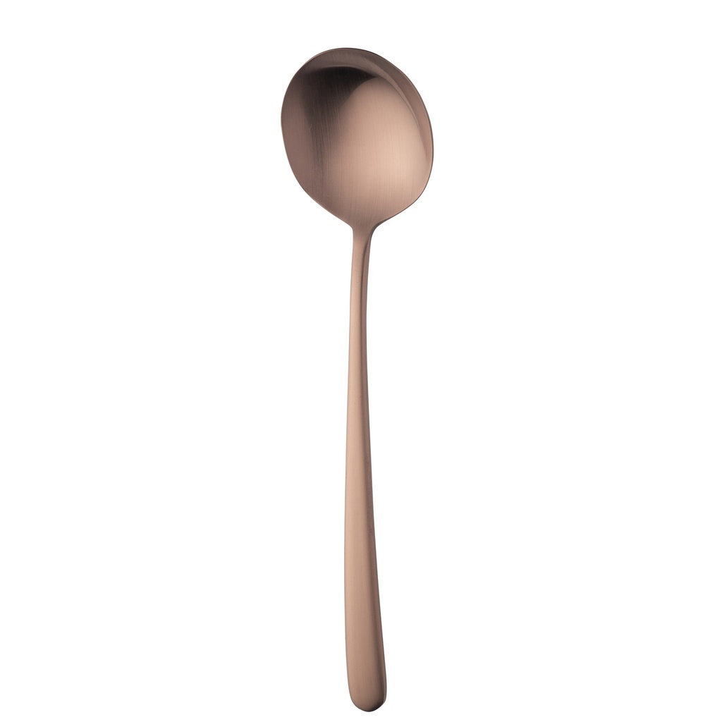 Sola - Bouillonlepel Ibiza 18/0 koper satijn PVD (17,8 cm, 12 stuks)