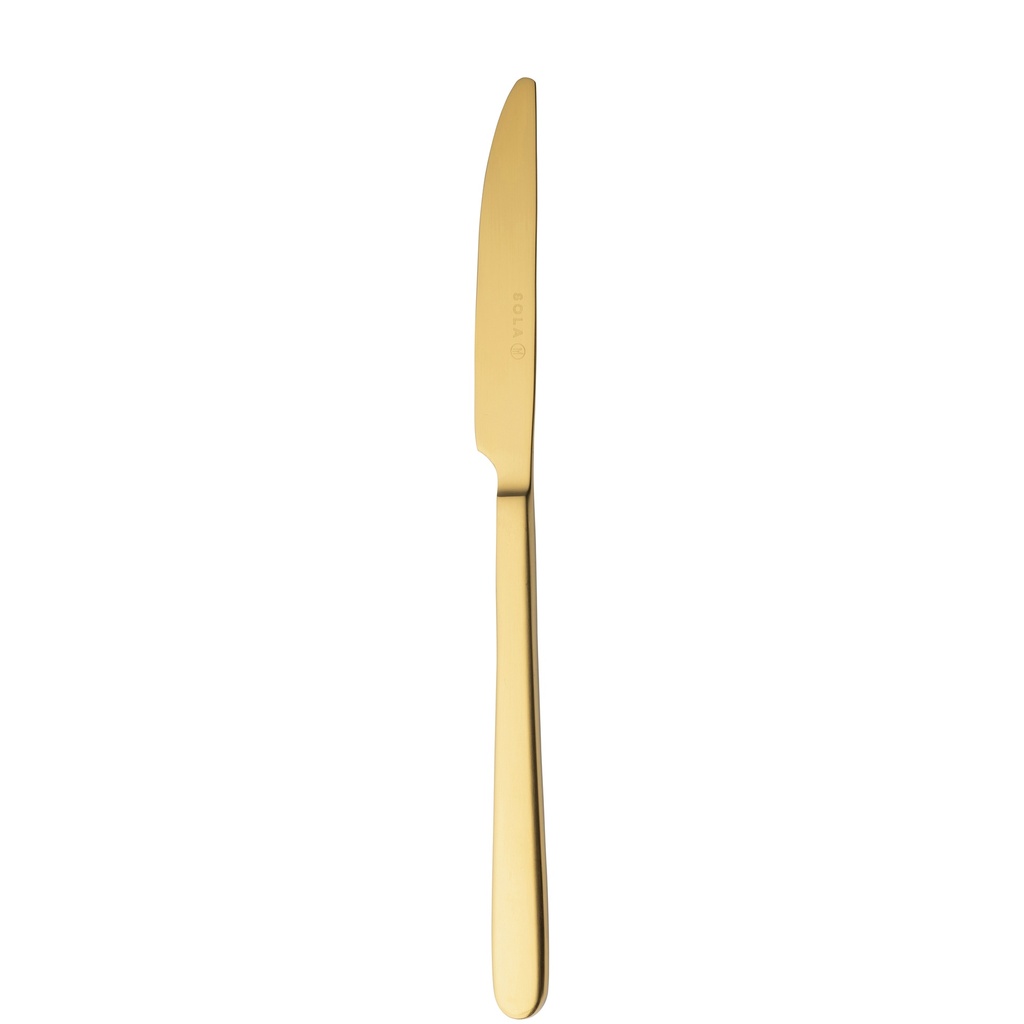 Sola - Tafelmes Ibiza 18/0 goud satijn PVD (23,3 cm, 12 stuks)
