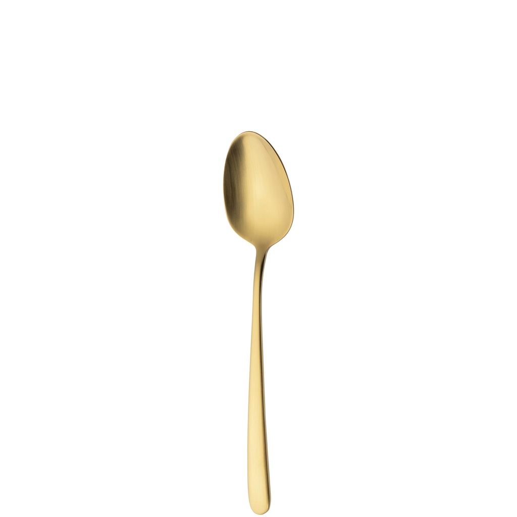 Sola - Dessertlepel Ibiza 18/0 goud satijn PVD (18,7 cm, 12 stuks)