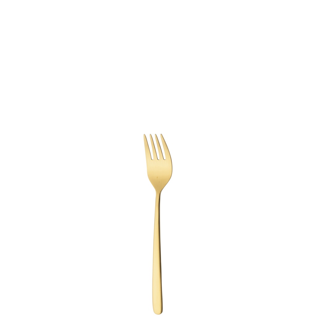 Sola - Cocktailvork Ibiza 18/0 goud satijn PVD (14,5 cm, 12 stuks)