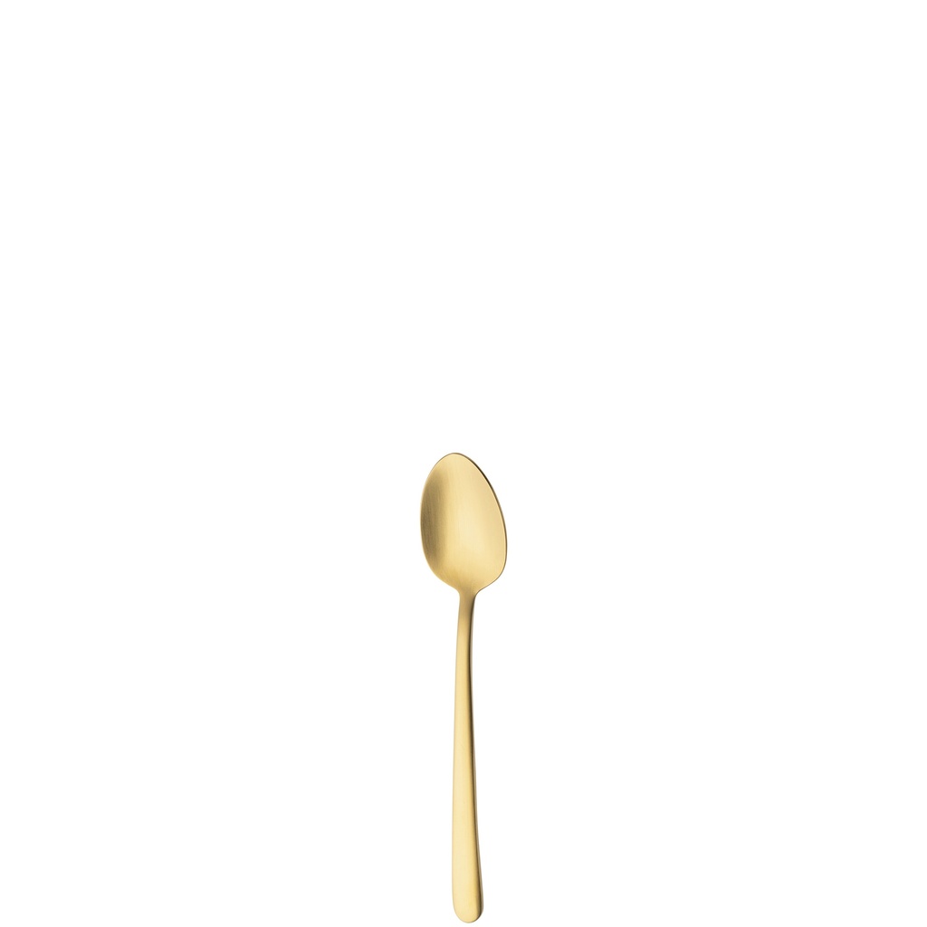 Sola - Koffielepel Ibiza 18/0 goud satijn PVD (11,2 cm, 12 stuks)