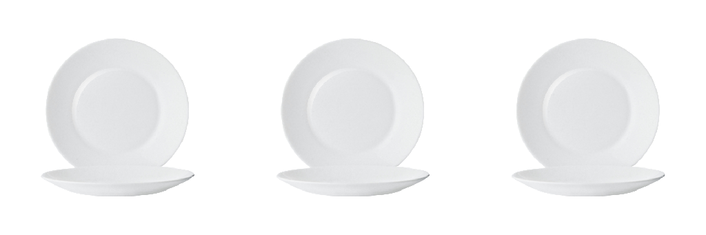 Bord diep Restaurant Wit 22.5 cm