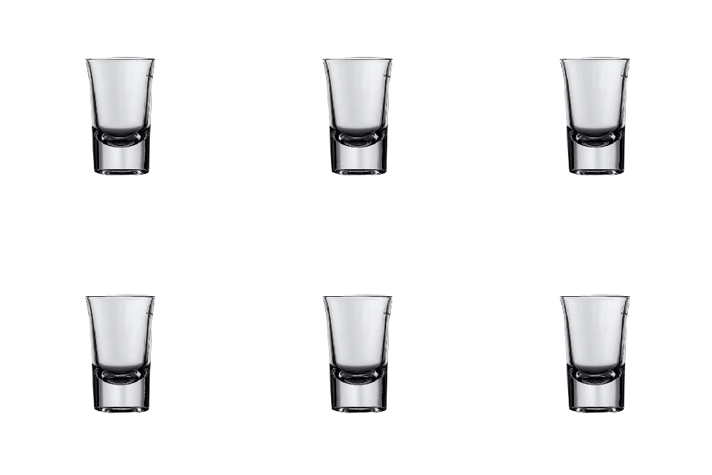 Borrelglas Budgetline Bostonshot 3.5 cl (6 stuks)