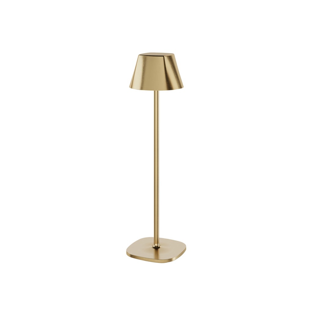 Duni - LED-lamp oplaadbaar Veya metaal goud (35 x Ø 10,8 cm, 1 stuk)