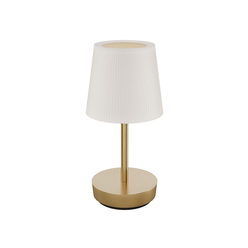 Duni - LED-lamp oplaadbaar Jay 2.0 metaal messing (21,2 x Ø 10,6 cm, 1 stuk)
