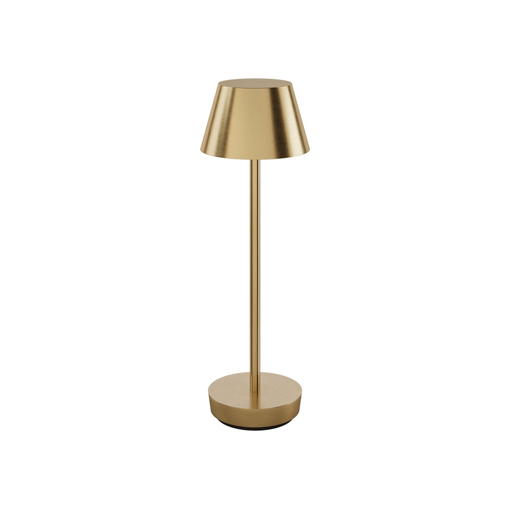 Duni - LED-lamp oplaadbaar Zelda 2.0 staal messing (35 x Ø 10,5 cm, 1 stuk)