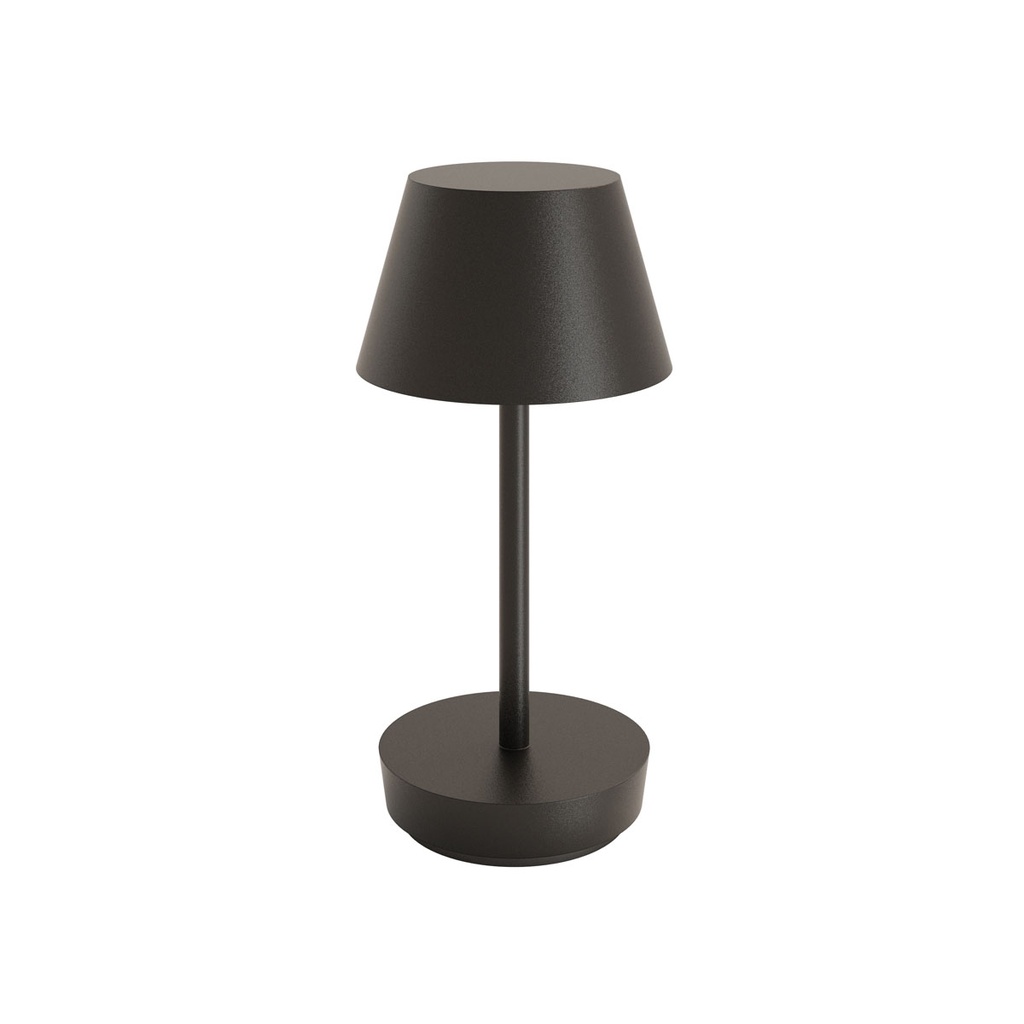 Duni - LED-lamp oplaadbaar Zelda 2.0 metaal zwart (21,2 x Ø 10,5 cm, 1 stuk)
