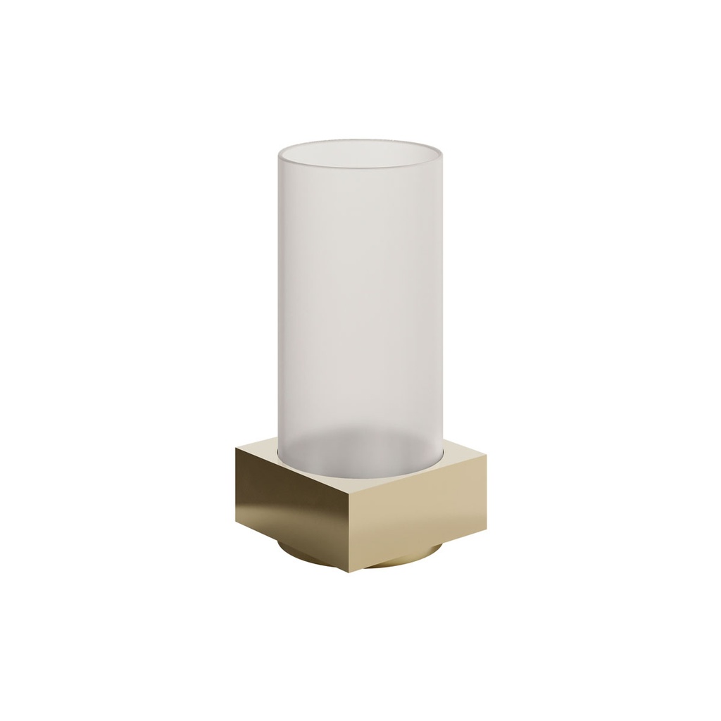 Duni - Lichtkap Column glas goud (13 x 6 cm, 6 stuks)