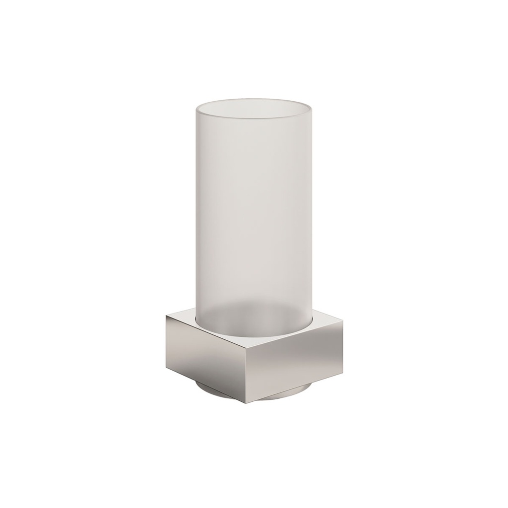 Duni - Lichtkap Column glas zilver (13 x 6 cm, 6 stuks)