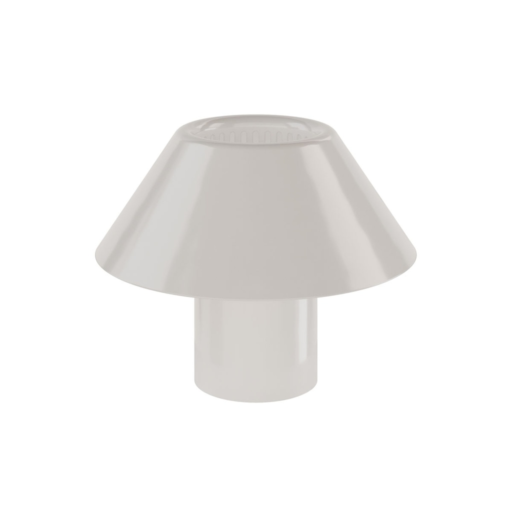 Duni - Lichtkap Lino aluminium wit (16,1 x 12,6 cm, 6 stuks)