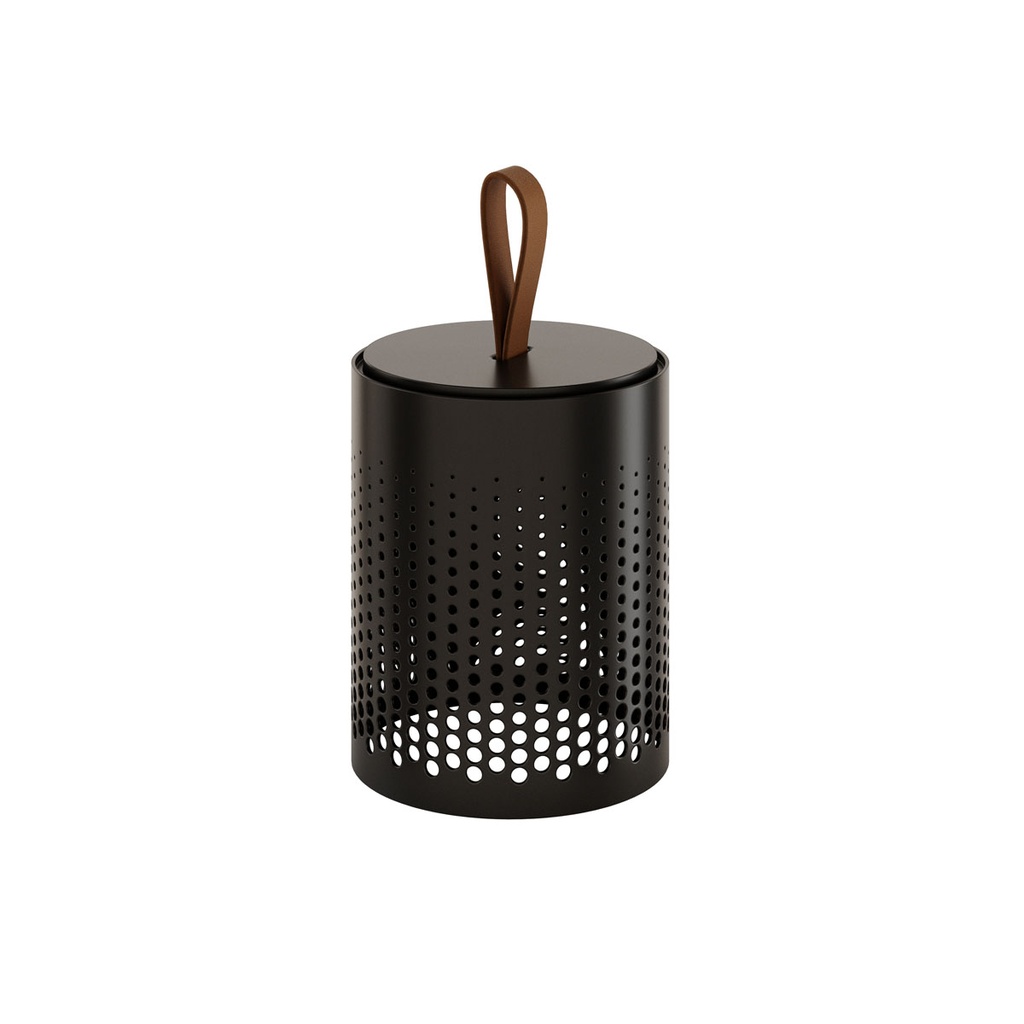 Duni - Lichthouder Grip aluminium zwart (Ø 8 x 10 cm, 6 stuks)