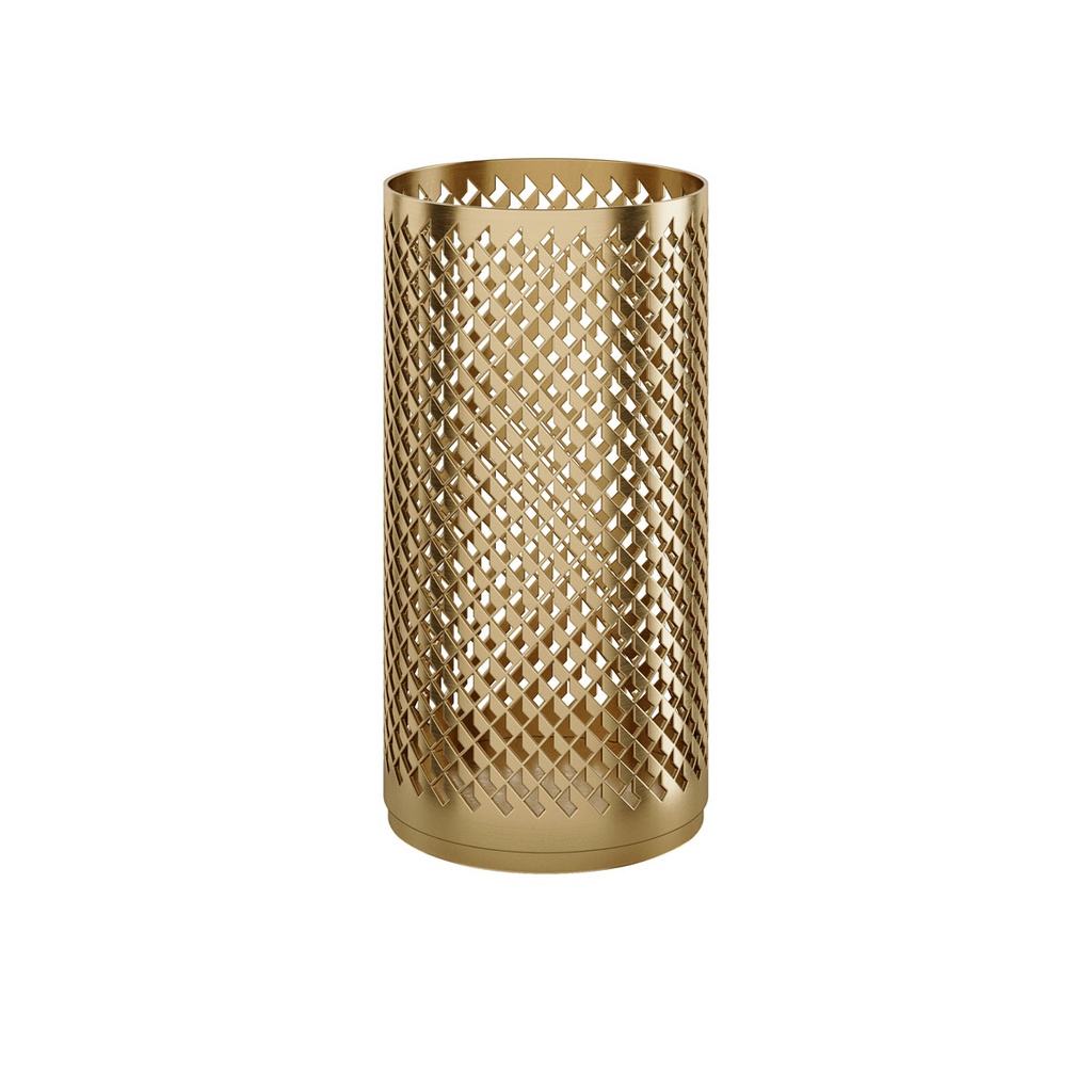 Duni - Lichthouder Bliss aluminium goud (7 x 14 cm, 6 stuks)