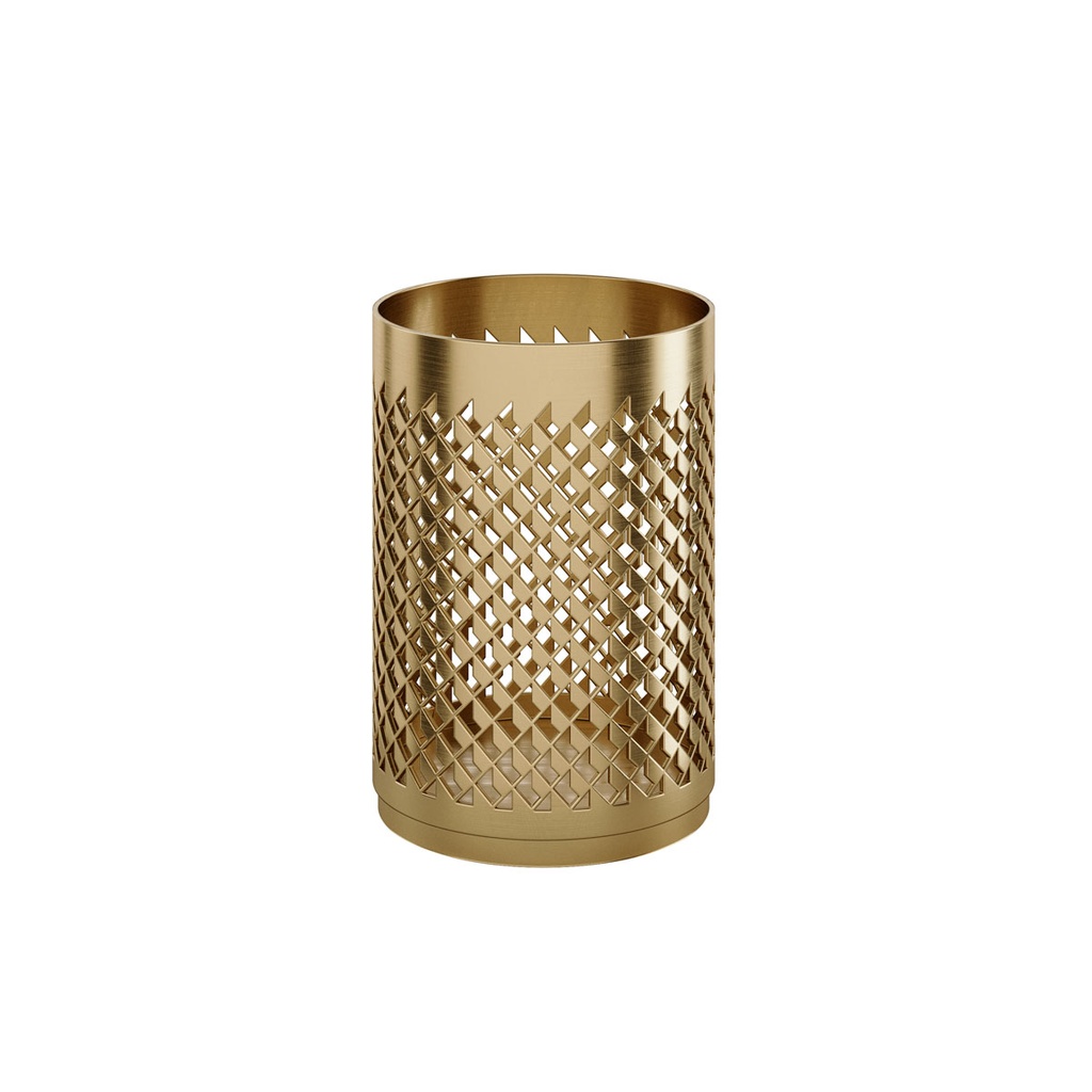 Duni - Lichthouder Bliss aluminium goud (6 x 9 cm, 6 stuks)