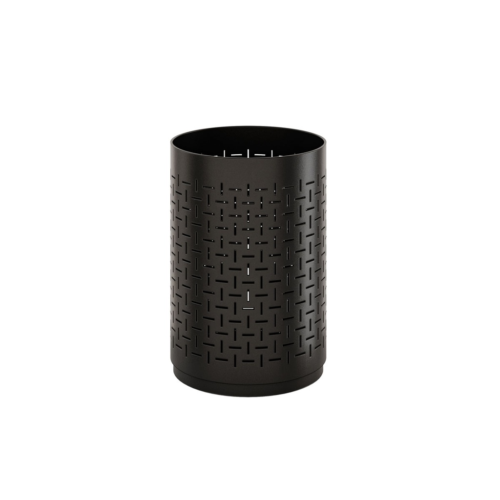 Duni - Lichthouder Grace aluminium zwart (6 x 9 cm, 6 stuks)