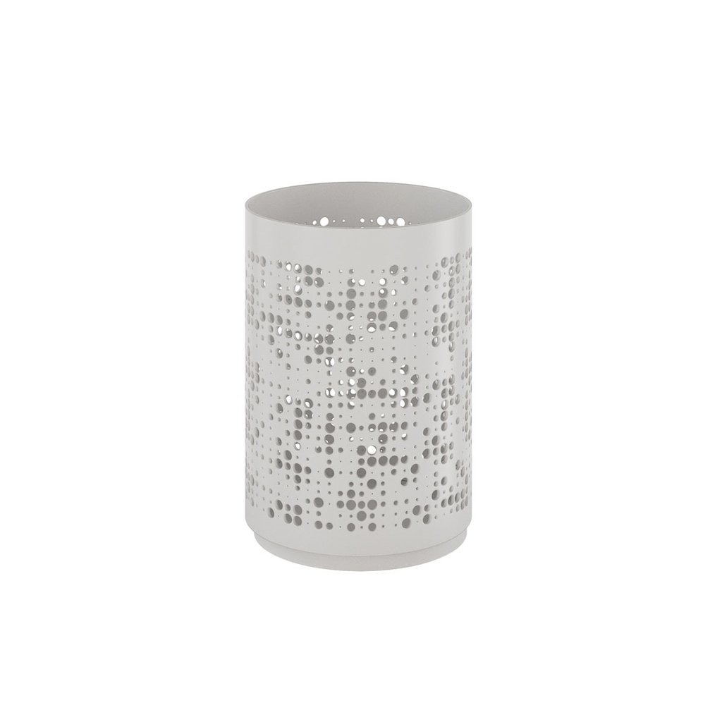 Duni - Lichthouder Grace aluminium wit (6 x 9 cm, 6 stuks)