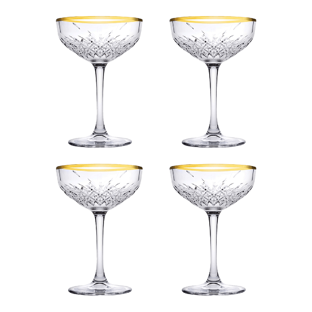 Champagnecoupe Timeless 25,5 cl Goud (4 stuks)