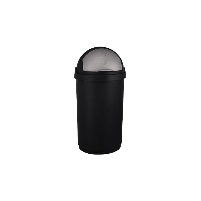 Afvalbak Roll Bullet 39 x 69 cm 50 l  Zwart Grijs
