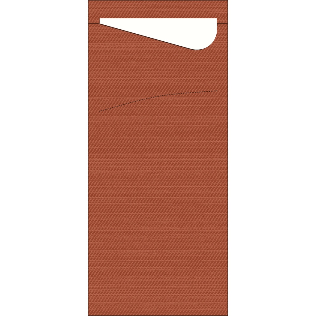 Duni Sacchetto® tissue 8,5 x 19 cm Earth Terra, 500 St/Doos (5 x 100 St)