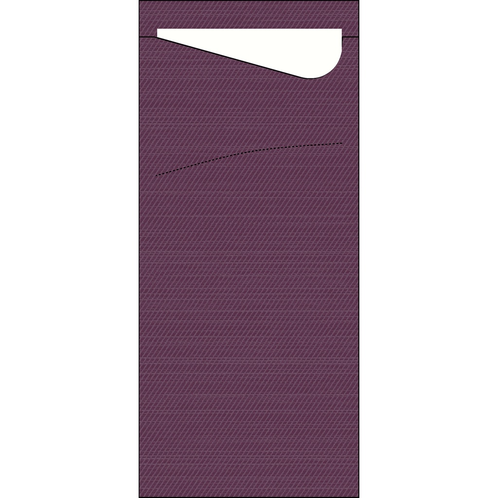 Duni Sacchetto® tissue 8,5 x 19 cm Plum, 500 St/Doos (5 x 100 St)