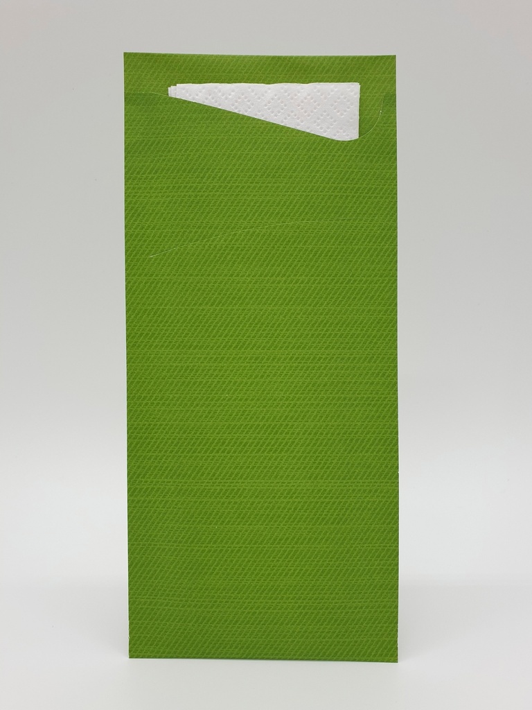 Duni Sacchetto® tissue 8,5 x 19 cm Leaf Green, 500 St/Doos (5 x 100 St)