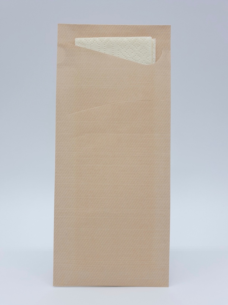 Duni Sacchetto® tissue 8,5 x 19 cm Nature, 500 St/Doos (5 x 100 St)