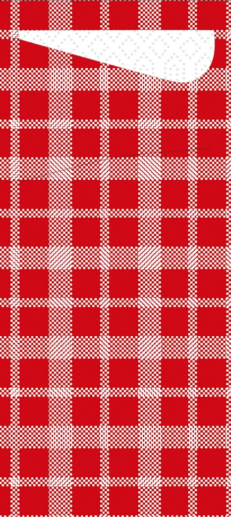 Duni Sacchetto®,bestekzakjes met servet, tissue 8,5 x 19 cm Giovanni, 500 St/Doos (5 x 100 St)