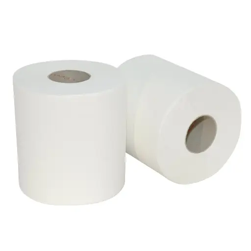 Euro papier midi Torkrol/poetspapier Cellulose 2 laags 160 meter x 20 cm. (6 rollen in een pak) 