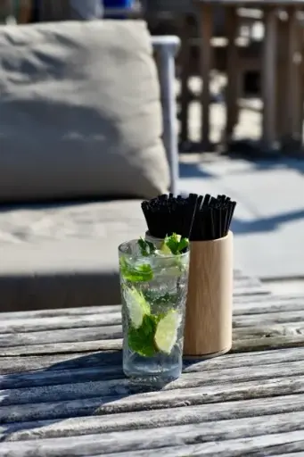 Eco-Dispo rietje 20xø0,6cm zwart, 250 stuks