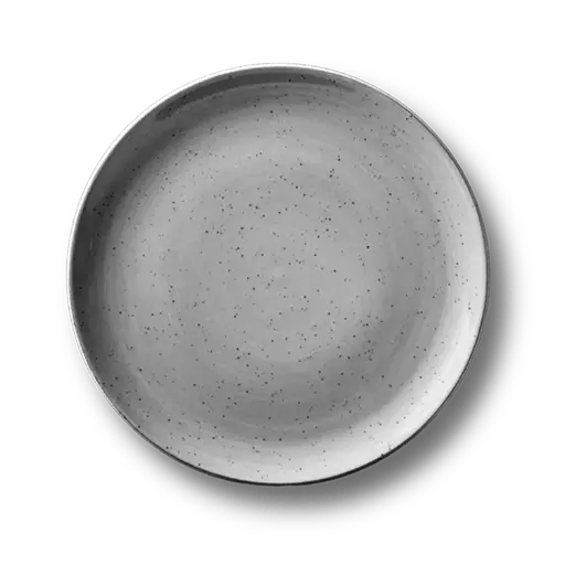 Continental Rustic grijs bord coupe vlak 29cm
