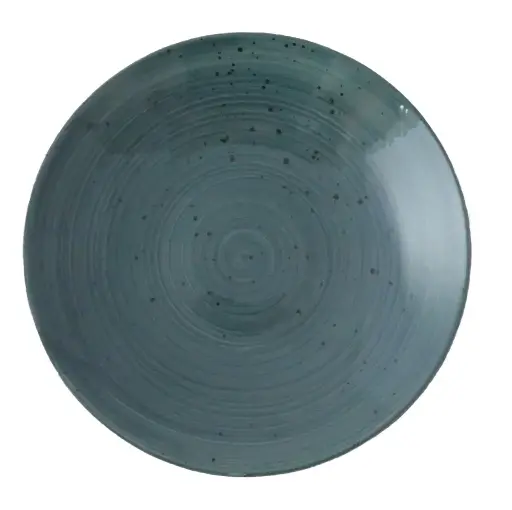 Continental rustic coup bord plat 27cm blauw