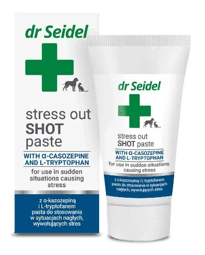 STRESS OUT SHOT PASTE for use in emergency situations that cause stress