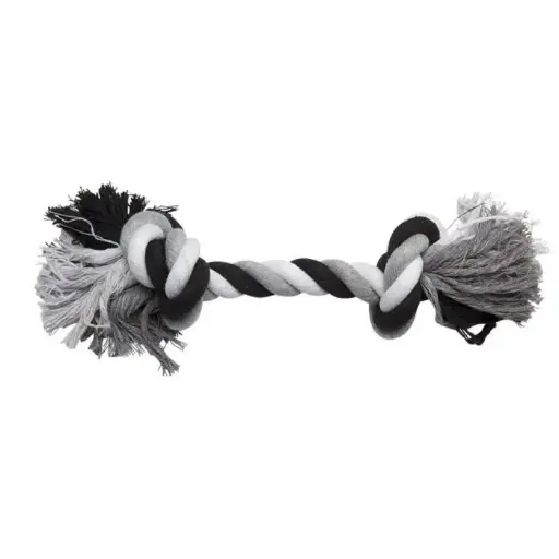Flosstouw - Maat XL - 270-300 Gram - 45 cm - Zwart/Wit