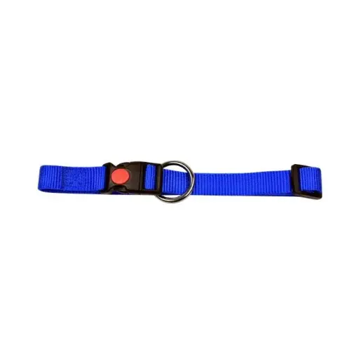 Hondenhalsband - Met Wienerlock Kliksluiting - Blauw - 25 mm x 45-70 cm