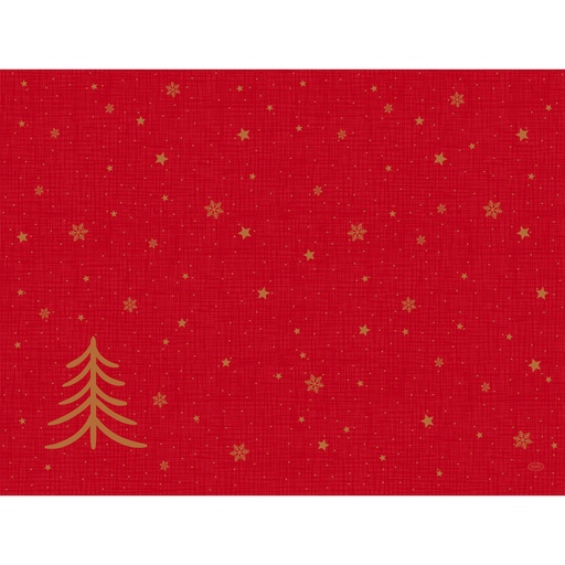 [DTH107923] Duni - Placemat papier Shimmer Trees (30 x 40 cm, 1000 stuks)