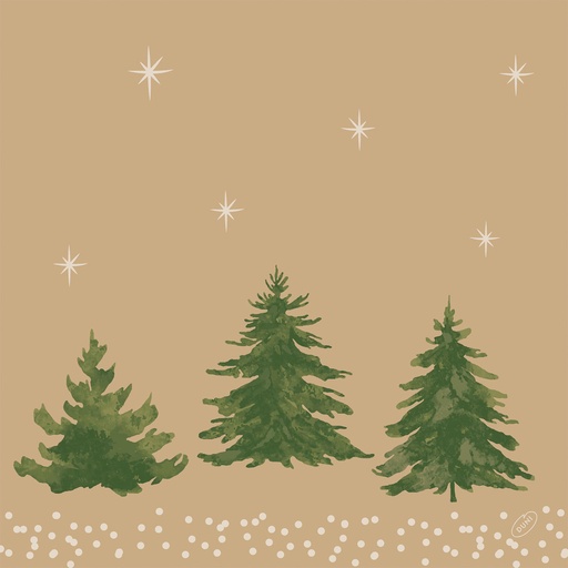 Duni - Servet Bio Dunisoft Humble Trees (40 x 40 cm, 360 stuks)