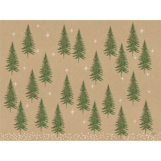Duni - Placemat papier Humble Trees (30 x 40 cm, 1000 stuks)