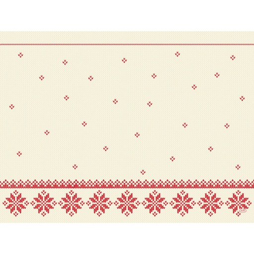 [DTH108887] Duni - Placemat papier Knitted Traditions (30 x 40 cm, 1000 stuks)