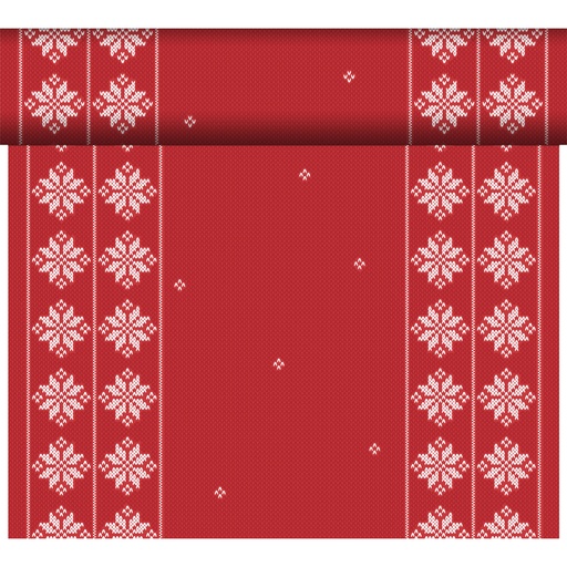 [DTH108890] Duni - Tafelloper tête-à-tête Bio Dunicel Knitted Traditions (0,4 x 24 m, 4 rollen)