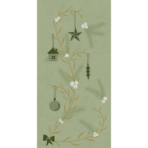 [DTH108903] Duni - Servet Bio Dunisoft Noel Pistachio 1/8 vouw (40 x 40 cm, 360 stuks)