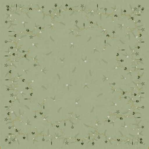 [DTH108907] Duni - Napperon Bio Dunicel Noel Pistachio (84 x 84 cm, 100 stuks)