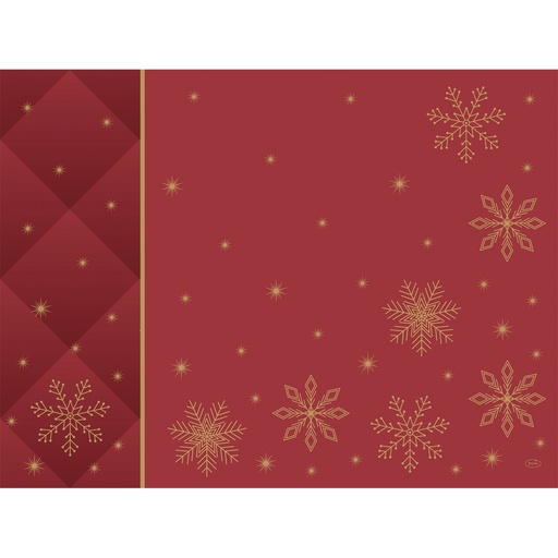 [DTH108914] Duni - Placemat Bio Dunicel Rhombus Bordeaux (30 x 40 cm, 500 stuks)
