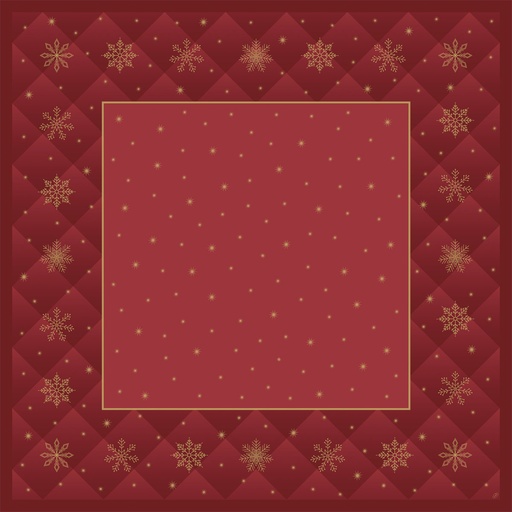 [DTH108915] Duni - Napperon Bio Dunicel Rhombus Bordeaux (84 x 84 cm, 100 stuks)