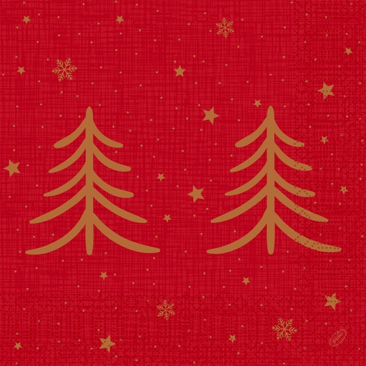 Duni - Servet tissue 3-laags Shimmer Trees (40 x 40 cm, 1000 stuks)