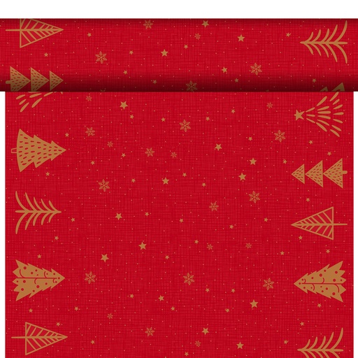 [DTH108931] Duni - Tafelloper tête-à-tête Bio Dunicel Shimmer Trees (0,4 x 24 m, 4 rollen)