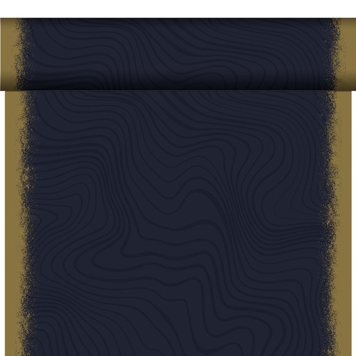 Duni - Tafelloper tête-à-tête Bio Dunicel Sparkly Black (0,4 x 24 m, 4 rollen)